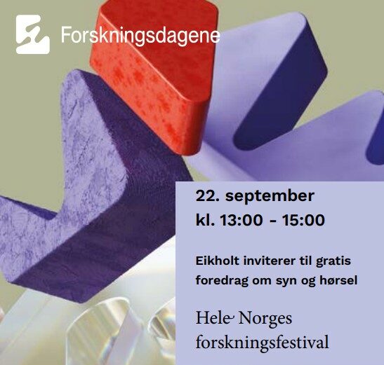 Flyer forside av arrangement med dato, tid og sted, samt informasjon om arrangementet.